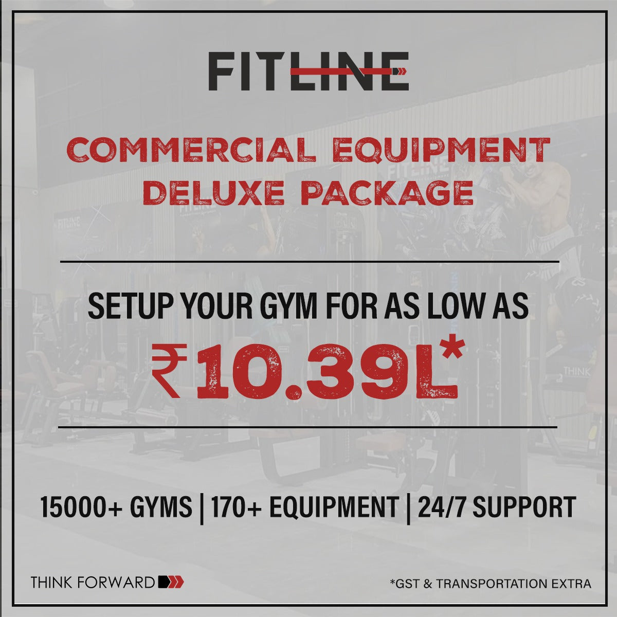 FitLine Complete Gym Setup Deluxe Package 10.39L Fitline